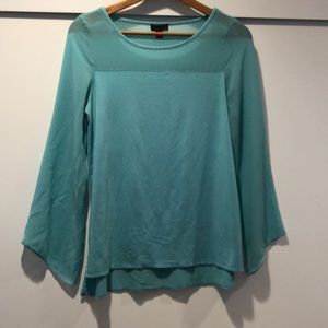 Vince Camuto Chiffon Split Tunic Top